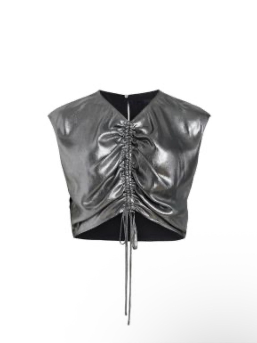 AllSaints Carla Metallic Top